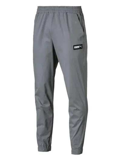 Puma Fusion Woven Track Pants In Gray