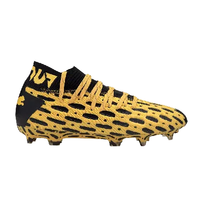 Pre-owned Puma Future 5.1 Netfit Fg Ag Jr 'ultra Yellow Black'