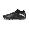 Puma Future 7 Match Firm Ground/artificial Ground Men's Soccer Cleats Shoes In Black- White