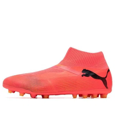 Puma Future 7 Match + Laceless Mg Soccer Sneakers 'pink' In Red