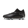 Puma Future 7 Pro Firm Ground/artificial Ground Kids' Soccer Cleats Shoes In Black- Silver