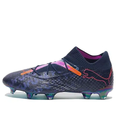 Puma Future 7 Ultimate Fg/ag Soccer Cleats 'navy Pink Red' In Blue
