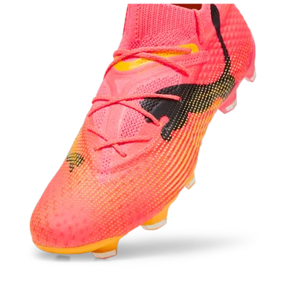 Pre-owned Puma Future 7 Ultimate Firm Ground Soccer Cleats Mens 10759903 In Orange