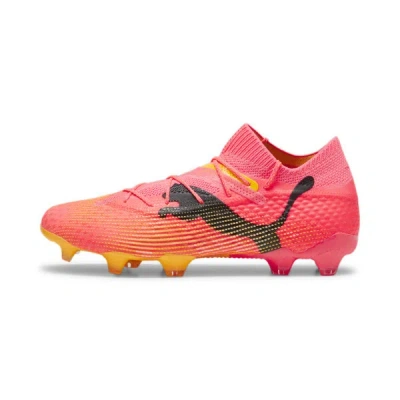 Puma Future 7 Ultimate Firm Ground/artificial Ground Men's Soccer Cleats Shoes In Sunset Glow- Black-sun Stream