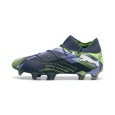 Puma Future 7 Ultimate Firm Ground/artificial Ground Women's Soccer Cleats Shoes In Gray Skies- White-fizzy Apple