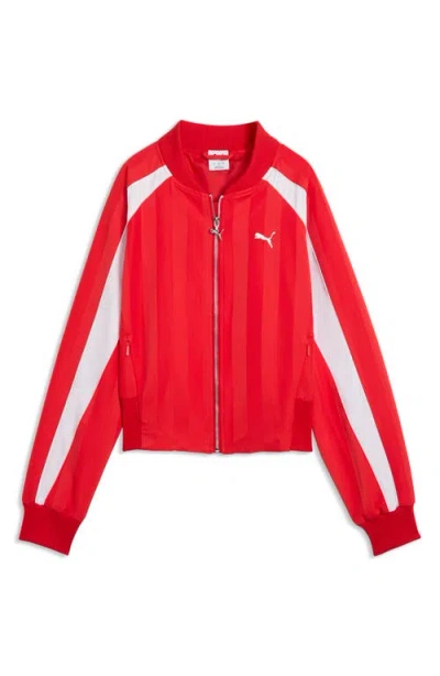 Puma Future Archive Bomber Jacket In Red