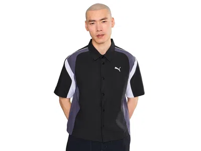 Puma Future Archive Boxy Woven Moto Shirt Clothing  Black: Lg, Polyester