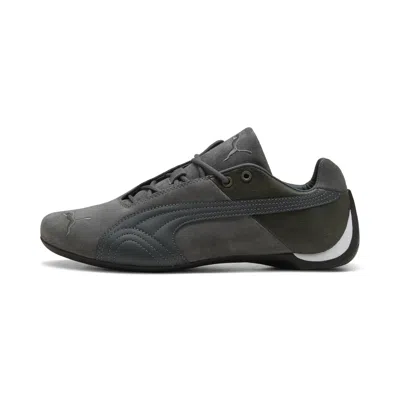Puma Future Cat Logo-embroidered Panelled Sneakers In Gray