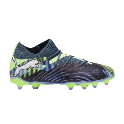 Pre-owned Puma Future Match 7 Fg Ag Big Kid 'lights Out Pack' | Black | Kid's Size 13