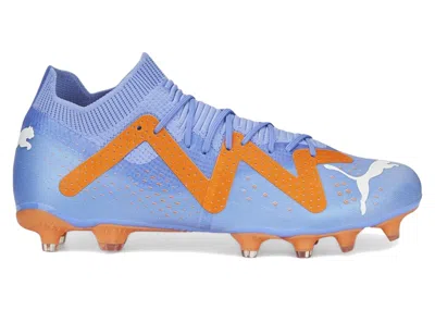 Pre-owned Puma Future Match Fg/ag (women's) Sneakers In Blue Glimmer/ White/ultra Orange