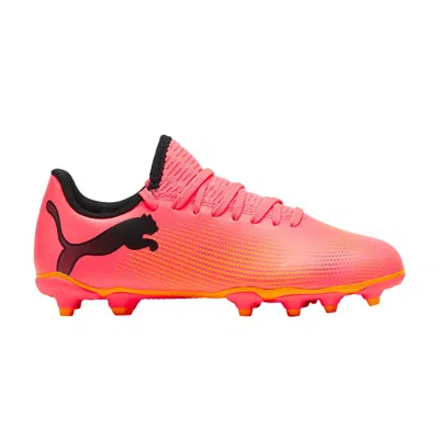 Pre-owned Puma Future Play 7 Fg Ag Big Kid 'forever Faster Pack' | Pink | Kid's Size 1.5