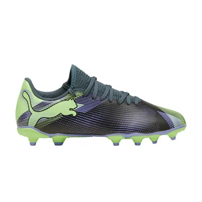 Pre-owned Puma Future Play 7 Fg Ag Big Kid 'lights Out Pack' | Black | Kid's Size 3