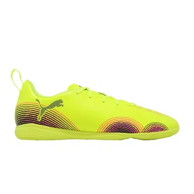 Pre-owned Puma Future Play 8 It Jr 'audacity Pack' | Yellow | Kid's Size 6