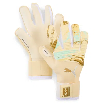 Puma Future Pro Hybrid Chinese New Year Soccer Goalkeeper Gloves In Yellow