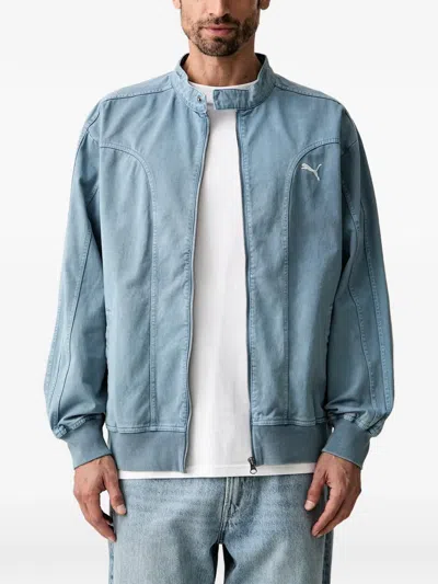 Puma Future. . Archive Relaxed Washed Twill T7 Track Jacket In Blue
