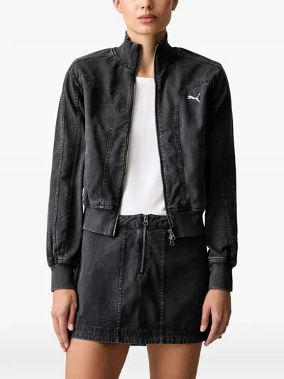 Puma Future. . Archive Washed Twill Short Jacket In Black