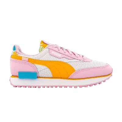 Pre-owned Puma Future Rider Big Kid 'flower Aura' In Pink
