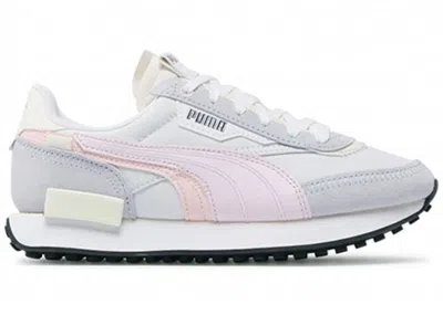 Pre-owned Puma Future Rider Displaced Displaced (women's) Sneakers In White/lavender Log