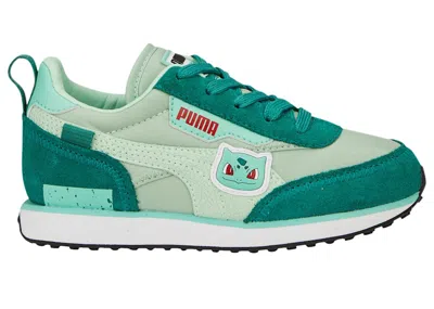 Pre-owned Puma Future Rider Pokã©mon Bulbasaur Sneakers In Mist Green/ivy