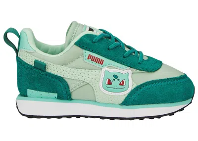 Pre-owned Puma Future Rider Pokã©mon Bulbasaur Sneakers In Mist Green/ivy