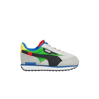 Pre-owned Puma Future Rider Splash Infant 'grey Violet Classic Green' | Infant Size 4 In Gray