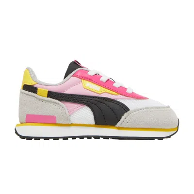 Pre-owned Puma Future Rider Splash Infant 'white Prism Pink' | Infant Size 10