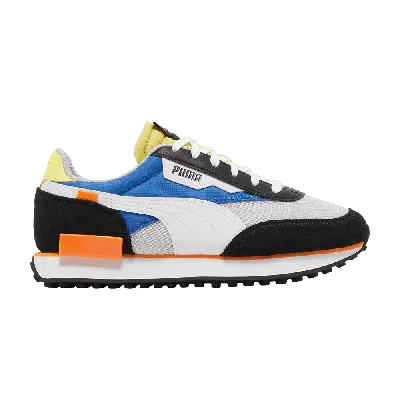 Pre-owned Puma Future Rider Splash Jr 'grey Violet Victoria Blue' In White