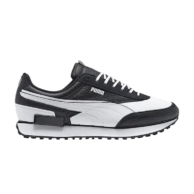 Pre-owned Puma Future Rider Staxx 'black White'