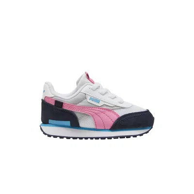 Pre-owned Puma Future Rider Toddler 'splash - White Navy Pink' | Infant Size 8