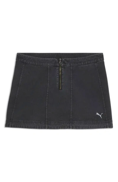 Puma Future Twill Miniskirt In Black