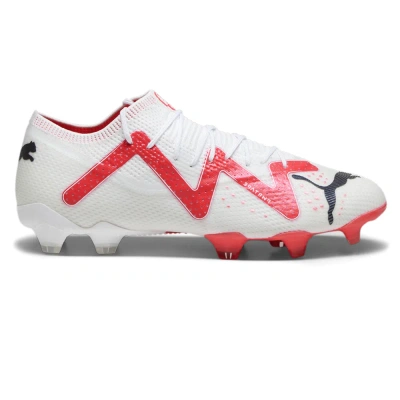 Pre-owned Puma Future Ultimate Low Firm Groundartificial Ground Soccer Cleats Mens Red, Wh In White