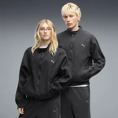 Puma Future..archive Relaxed Washed Twill T7 Track Pants In Black