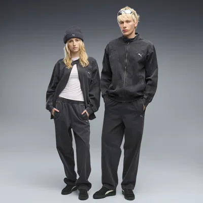 Puma Future..archive Relaxed Washed Twill Track Pants In Black