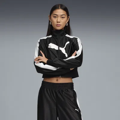 Puma Future..archive T7 Women's Cropped Track Jacket In Black