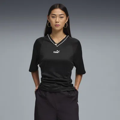 Puma Future..archive Women's Slim Soccer Jersey In Black