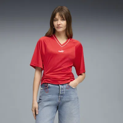 Puma Future..archive Women's Slim Soccer Jersey In Red