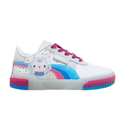 Pre-owned Puma Gabby's Dollhouse X Cali Little Kid 'cakey Cat Sprinkle' | White | Kid's Size 3