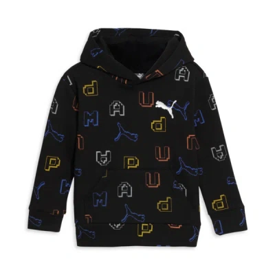Puma Babies' Game On Pack Aop Toddlers' Pullover In Black