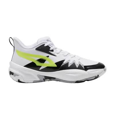 Pre-owned Puma Genetics 'white Electric Lime' | Men's Size 13