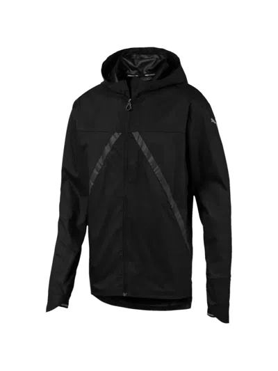 Puma Get Fast Viz Hooded Jacket In Black