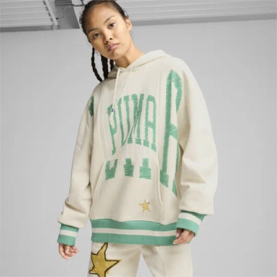 Puma Getting Crafty Hoodie In Alpine Snow