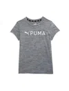 Puma Babies' Girl's Logo Active Tee In Grey