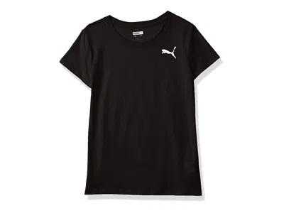 Puma Kids' Girls' Core Logo T-shirt Women's T Shirt  Black: Medium