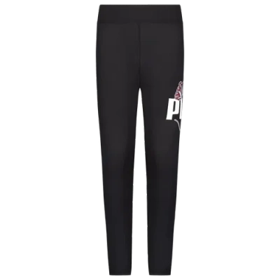 Puma Kids' Girls  Butterfly Logo Leggings In Purple/black