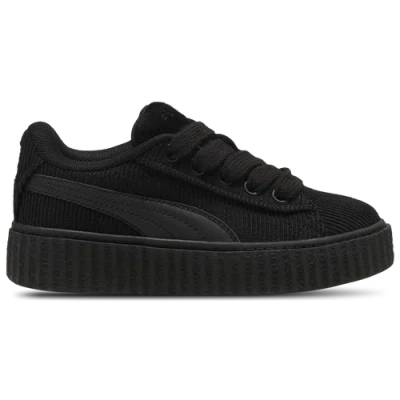 Puma Kids' Girls  Creeper Phatty Corduroy In Black- Gold