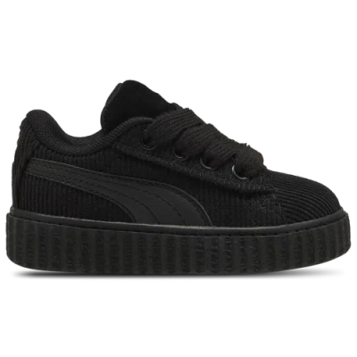 Puma Kids' Girls  Creeper Phatty Corduroy In Black/gold