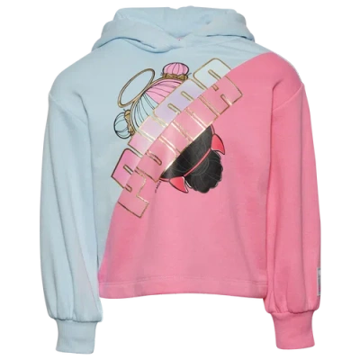 Puma Kids' Girls Preschool   Lol S&s Fleece Hoodie In Pink/blue