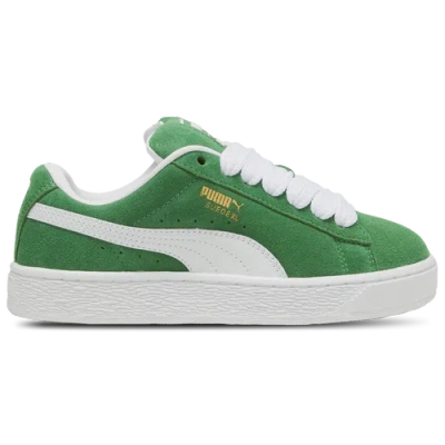 Puma Kids' Girls   Suede Xl In Green/white