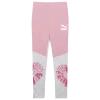 Puma Girls  Valentines Day Colorblock Leggings In Pink/white