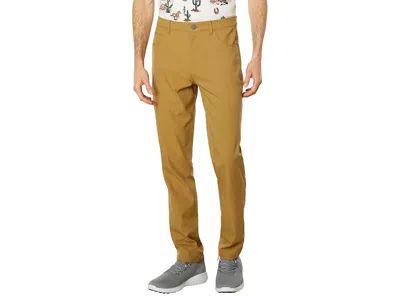 Puma Golf Dealer Five-pocket Pants In Yellow